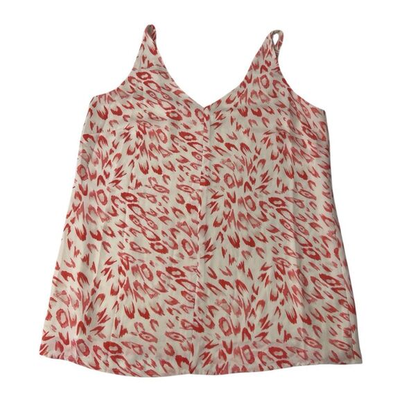 Cabi Coral Animal Print Chiffon Tank‎ Top sz Medium - Picture 3 of 6